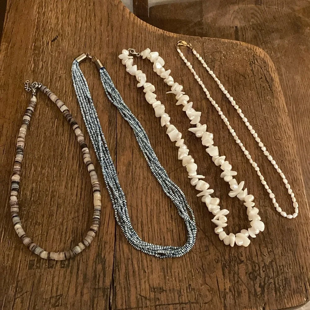Beaded/Shell Necklaces Bundle of 4